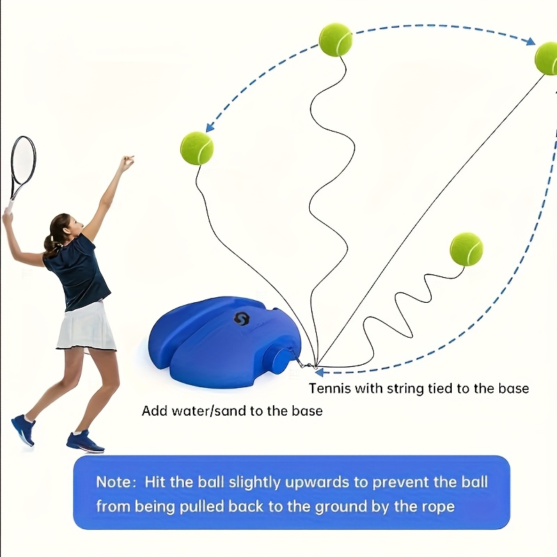 complete tennis training set for beginners racket automatic ball rebounder and rope ideal gift for outdoor sports enthusiasts perfect christmas of polypropylene Product details 0