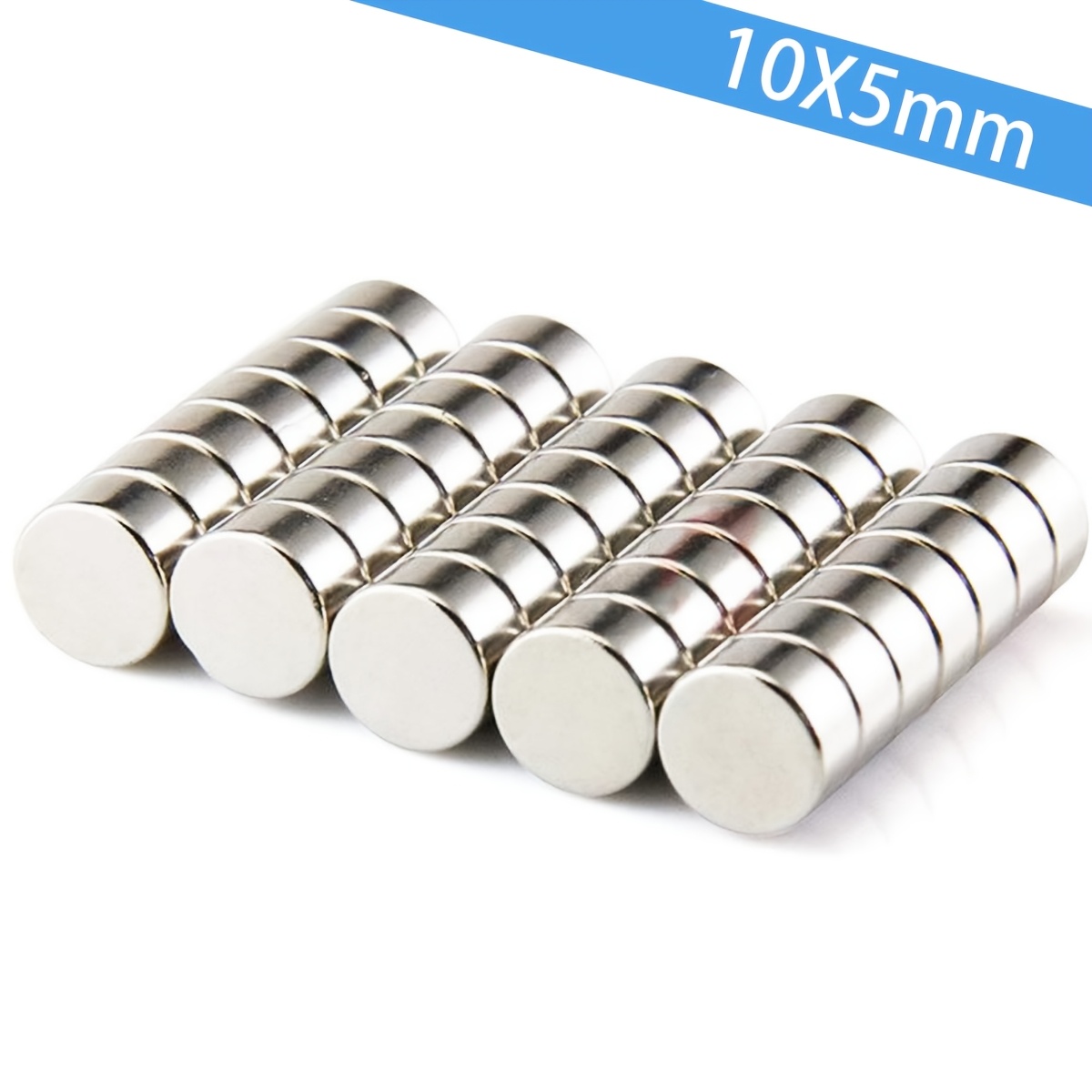 

40pcs 10x5mm Neodymium Magnets, N35 Round Fridge Magnets, Neodymium Magnet Fridge, 10*5mm Whiteboard Magnet, Suitable For Office, Fridge, Kitchen