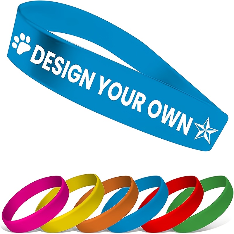 79pcs Customizable Silicone Bracelets with Heart Design