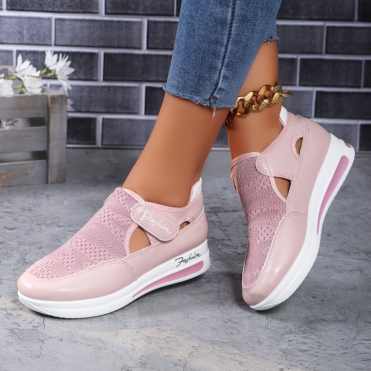 zapatillas cómodas transpirables mujer talla 35 43 zapatos Temu - Main Image