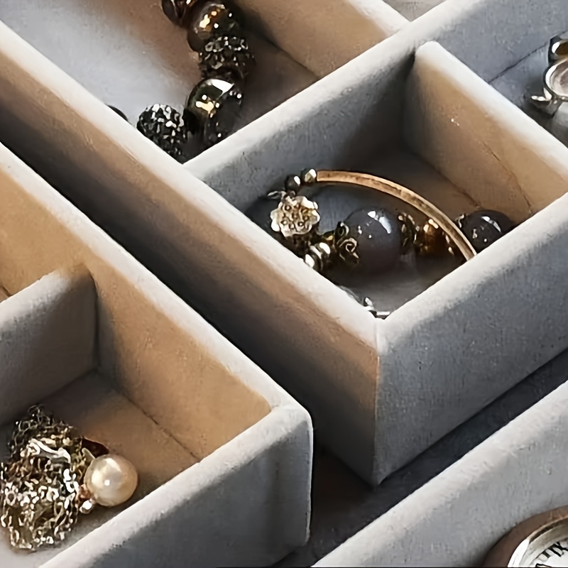 transparent plastic jewelry storage box with drawers - compact and durable, suitable for earrings, rings necklaces bracelets & pendants, jewelry storage organizer, jewelry box, large jewelry organizer storage, jewellery case, jewelry box packaging, earring organizer, necklace holder, minimalist organizer, contemporary design, sturdy construction, fabriclined interior, drawer organizer, fashion accessories Product details 6