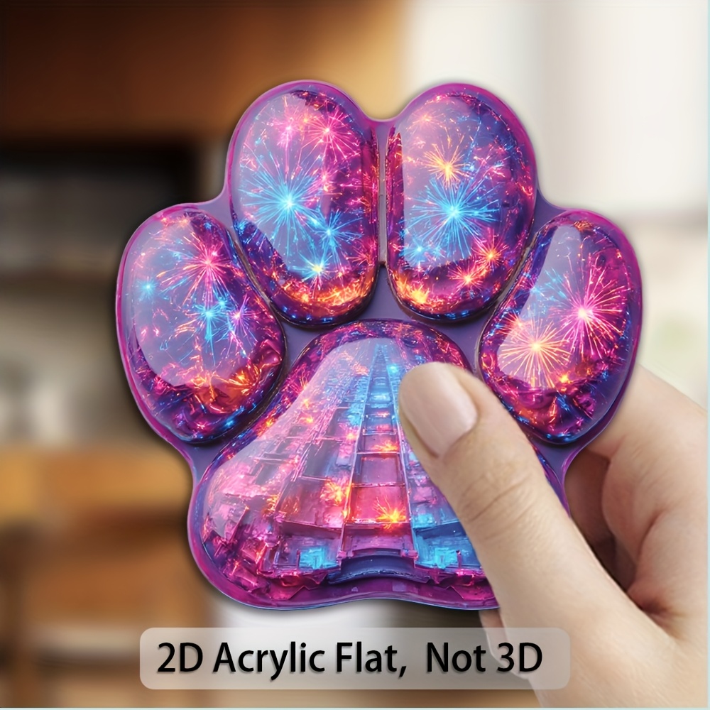 TEMU 1pc 2d Flat Printed Refrigerator Magnetic Decorative Sticker, Refrigerator Magnet. Features Bright, Long-lasting, Non-fading Colors. Strong That
