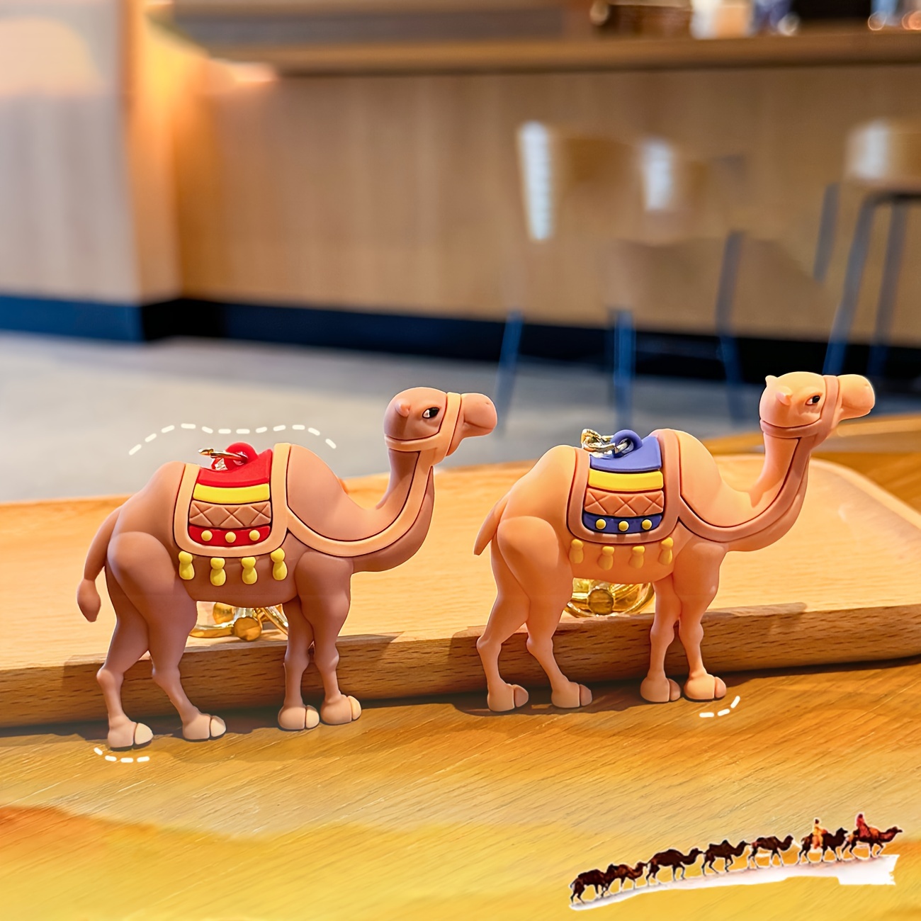 

Cute Camel Keychain: Silicone Desert Tourist Souvenir For Men