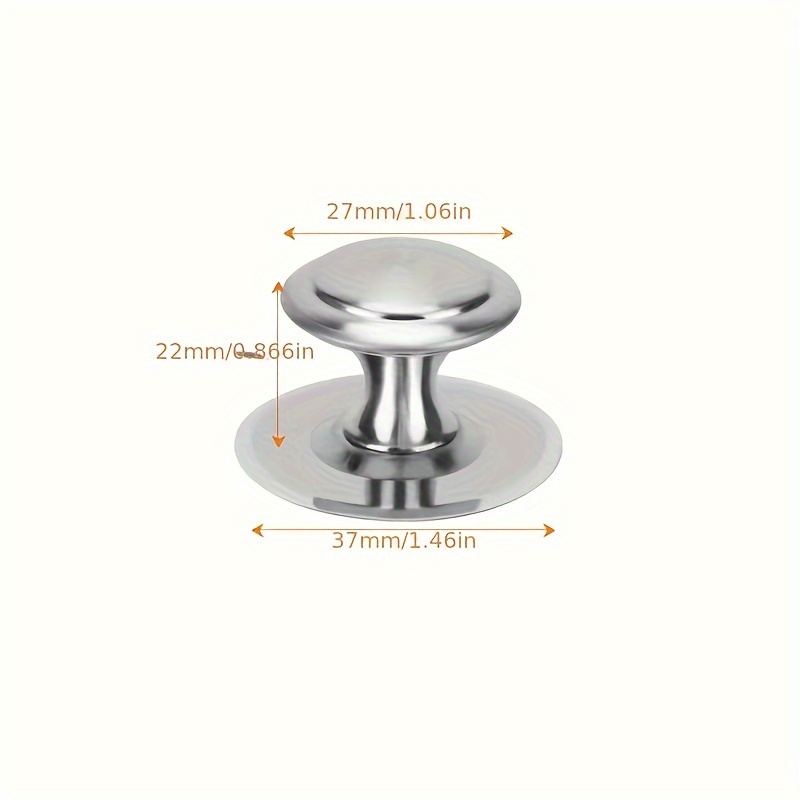 2pcs Self-adhesive Cabinet Handles Pulls, Drawer Handle, Mini No-punch Modern Easy Wardrobe Door , Glass Door Single-hole Self-adhesive Small Handle