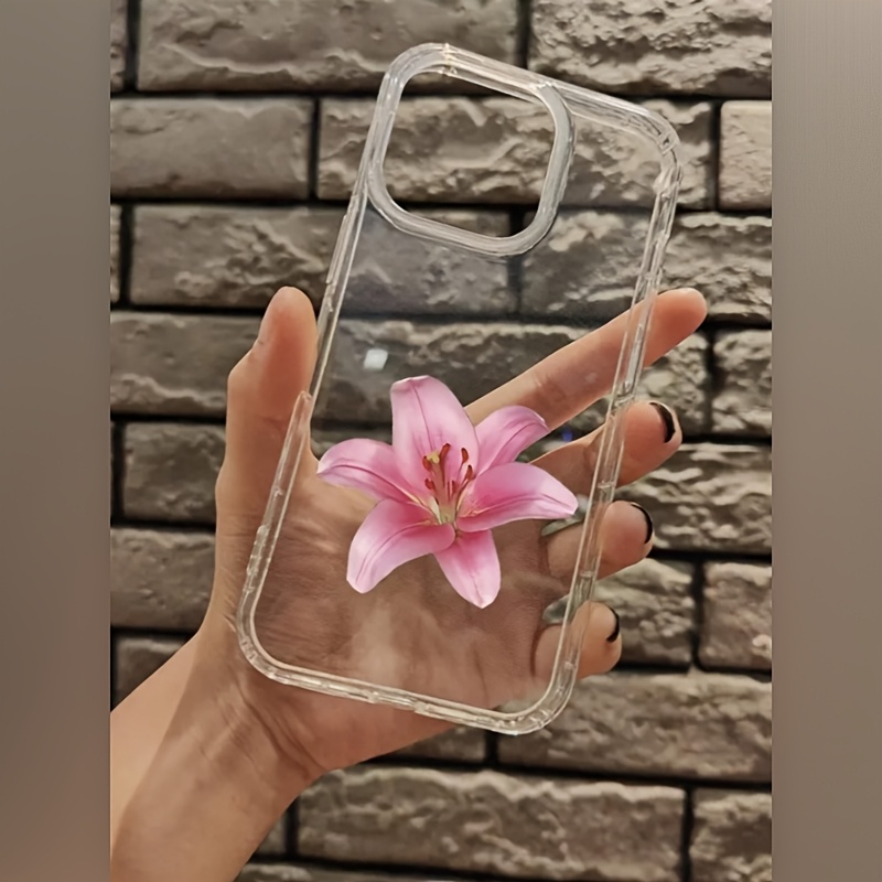 TEMU Phone Case - Flower: Shockproof Lens Half Cover For Iphone 14 Pro Case, 13 Case, 11/12 Case, Iphone 15 Plus Case, 14 Pro Max Case, 13 Case, 12