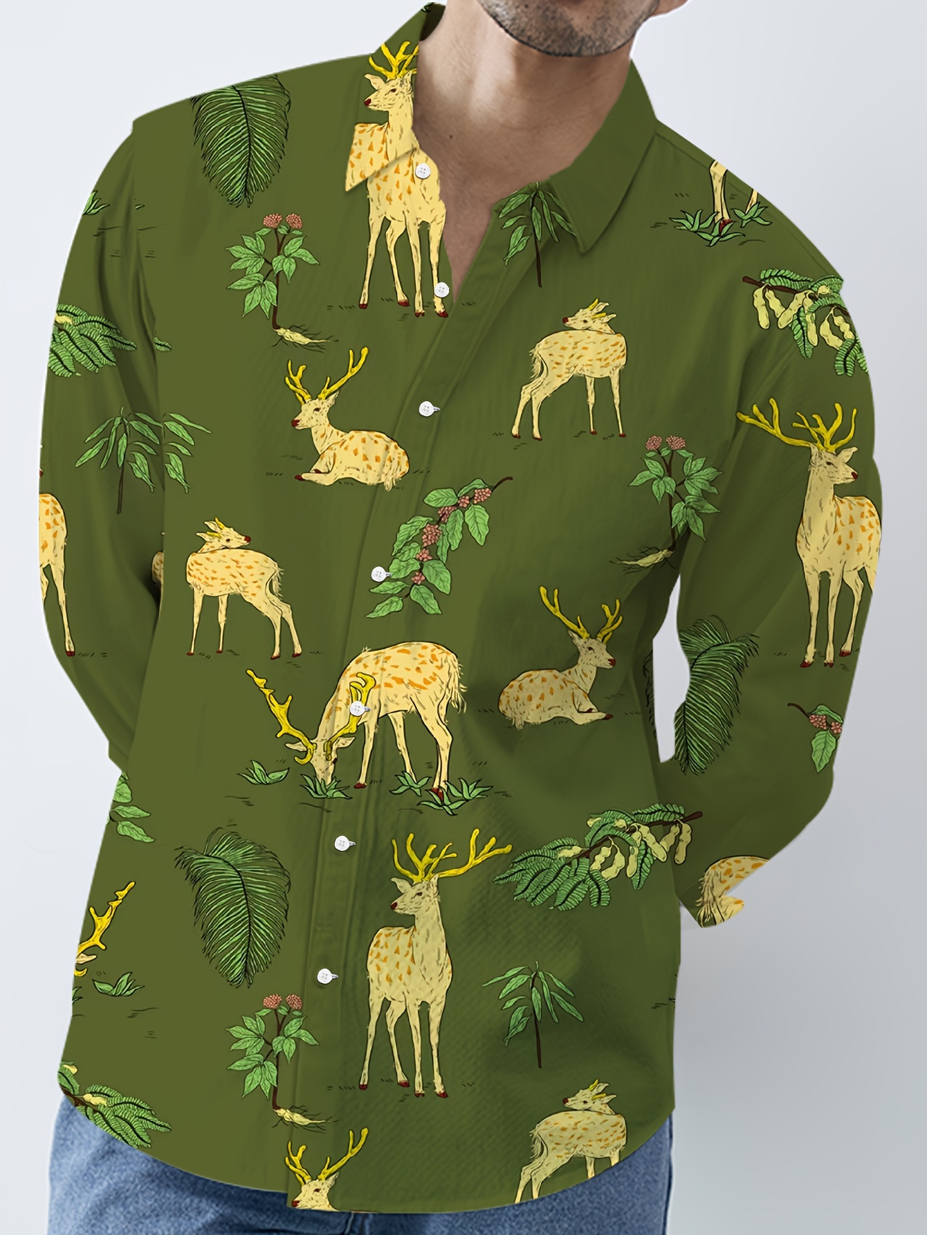 white christmas dresses Christmas Vacation Man's Dress Shirt – Poodle's Island Wear Gifts & Jewelry main image 1