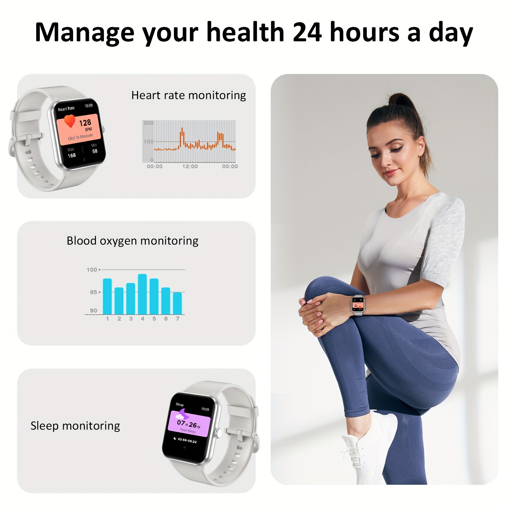 smartwatch compatible teléfonos iphone Temu