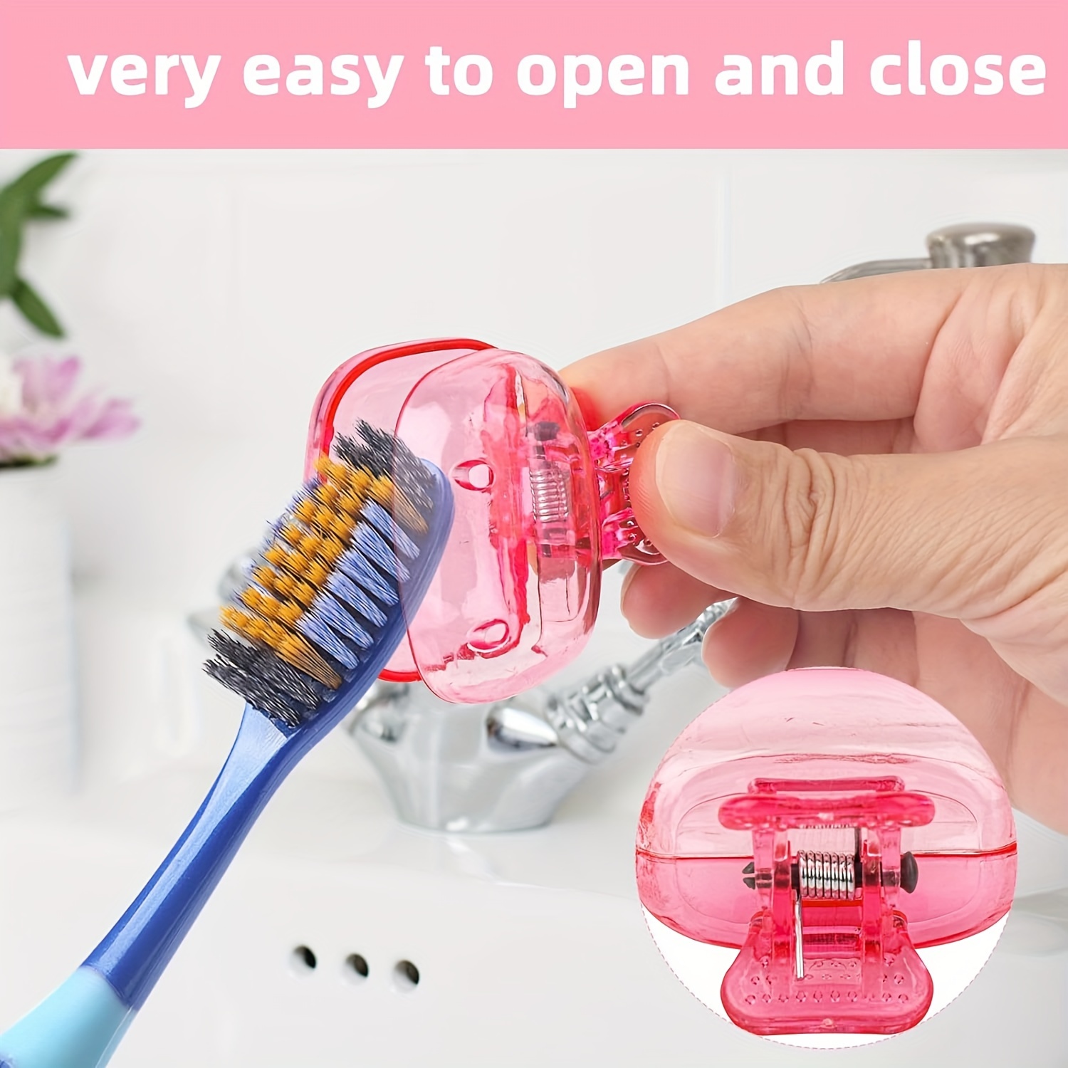 

6pcs Portable Toothbrush - , Dustproof For &