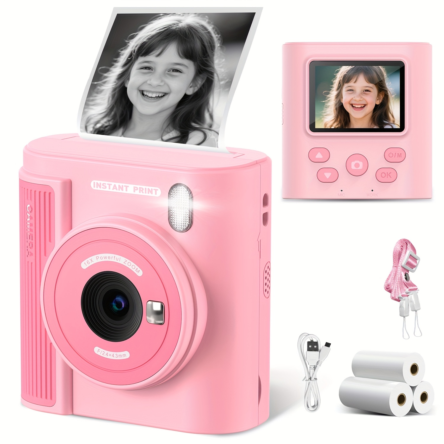 kids camera instant print christmas birthday gifts