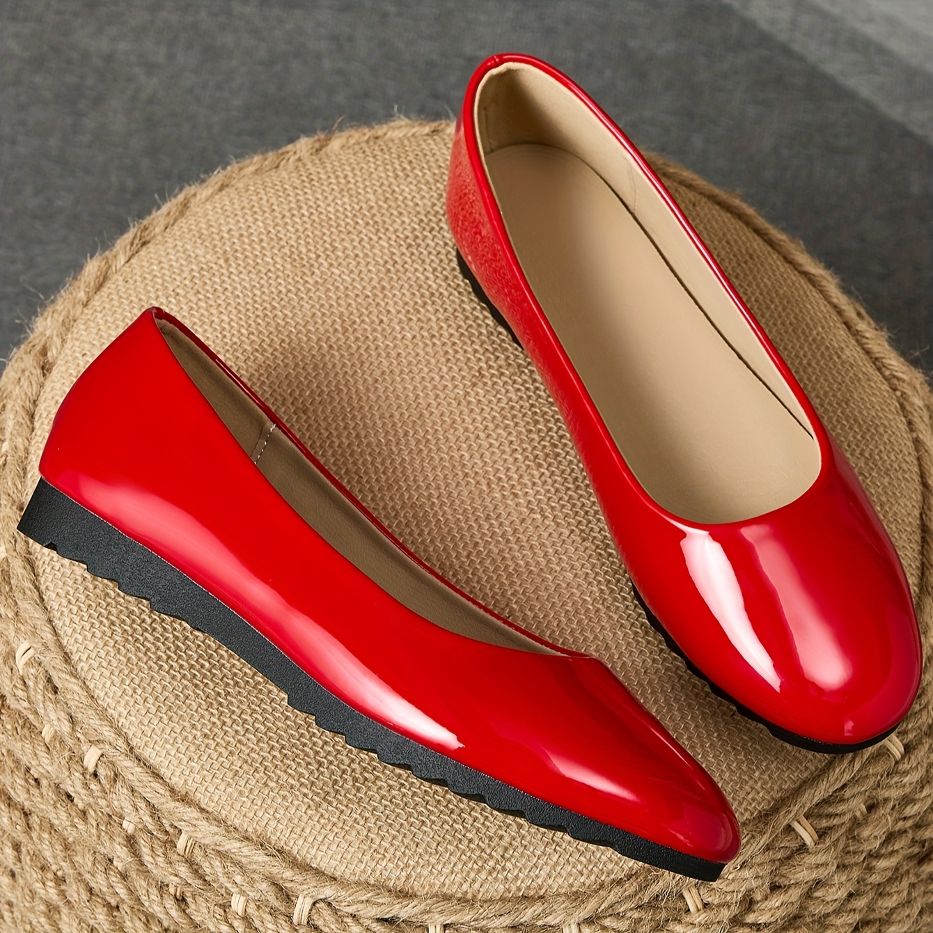 women's slip flats round toe comfortable stylish Temu Australia