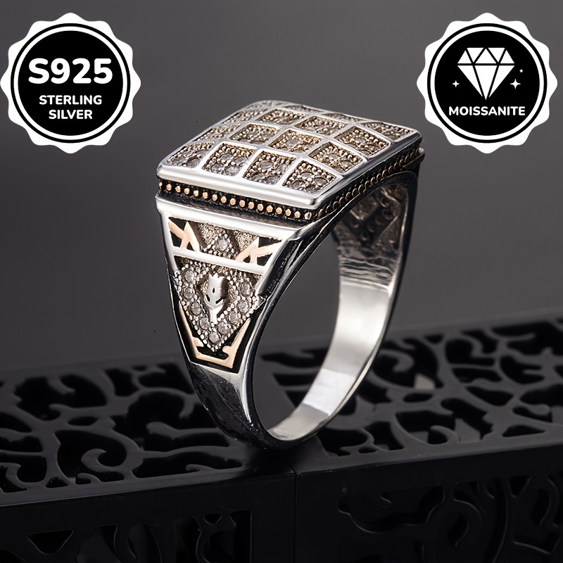 Women's Luxurious S925 Silver Synthetic Zircon Ring