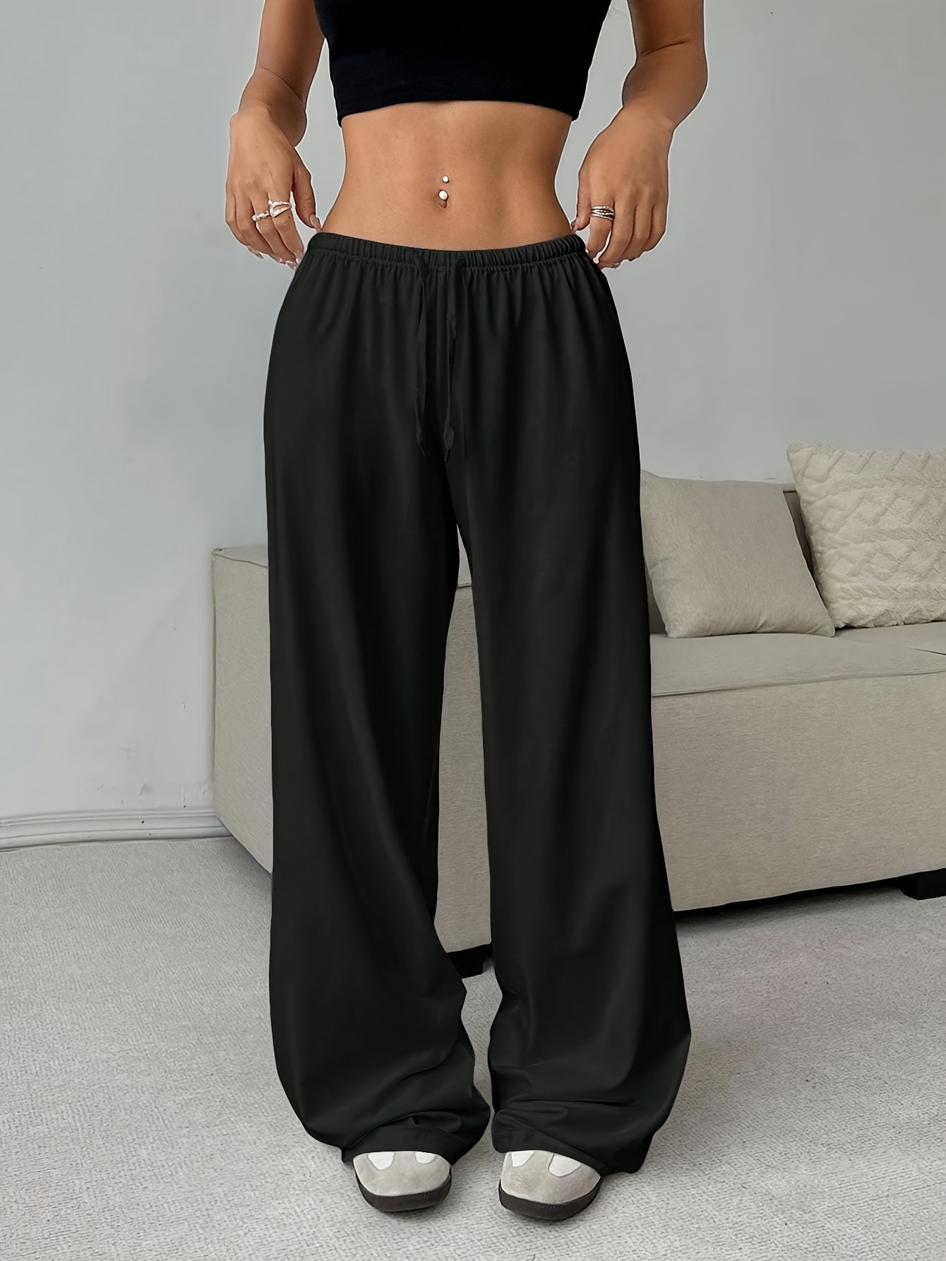 black sweatpants women sold on Temu United States
