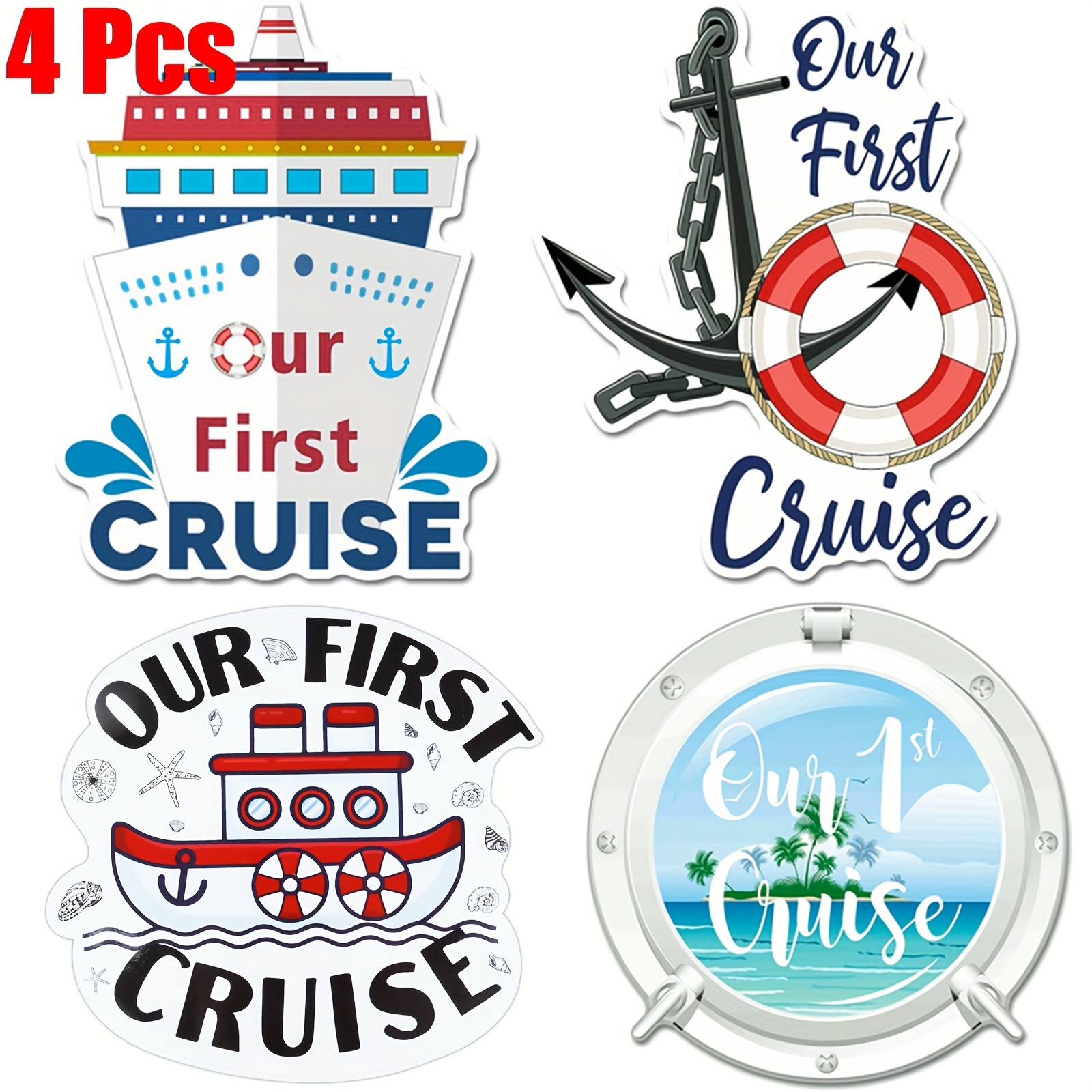 2pcs Cruise Door Magnets, Anchor Cruise Door Magnets with 3pcs