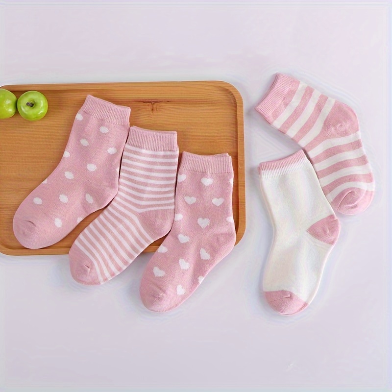 

5pairs Striped Pattern And Comfortable Suitable For And