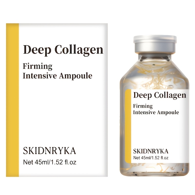 TEMU Collagen & Hyaluronic Acid Serum/ 45ml, Contains Hyaluronic Acid And Niacinamide, Fast-absorbing Moisturizing Formula, And Brightens The Skin,