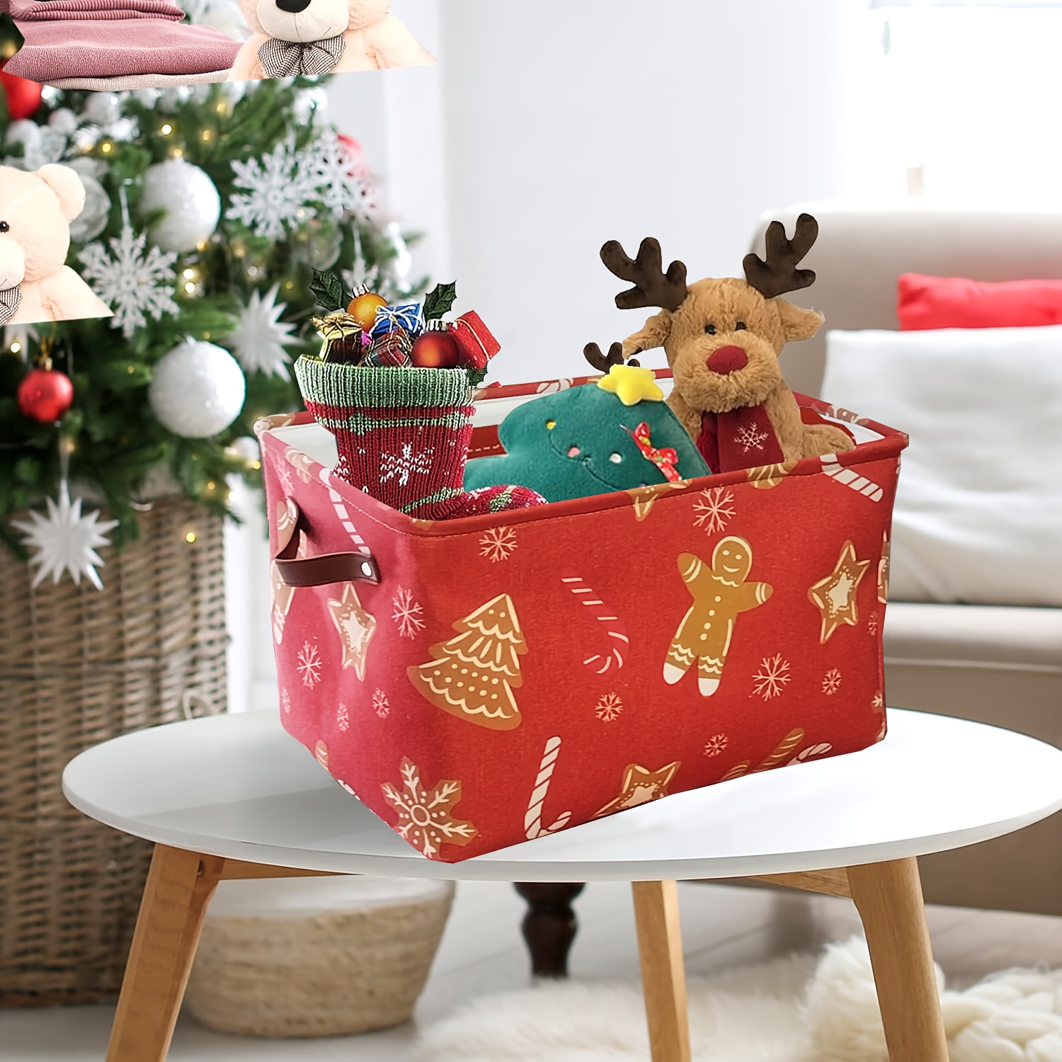 Boîte De Rangement Boules De Noël,Décorations De Noël Boîte De