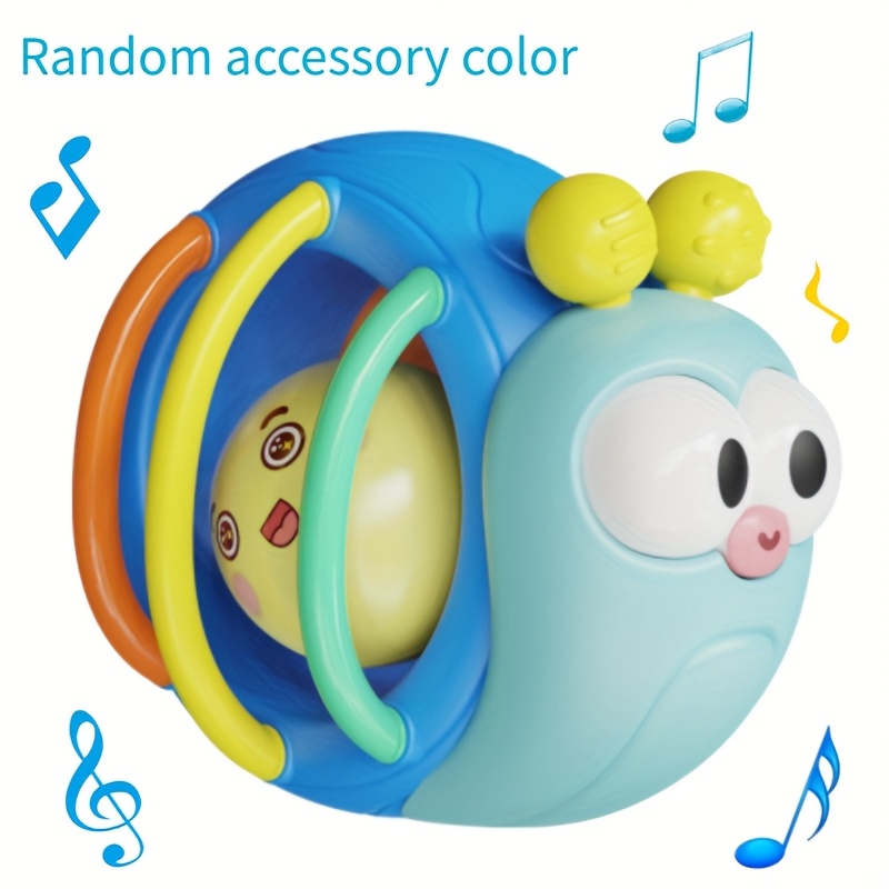 Image of A Snail-shaped Interactive Hand Chime Toy Designed For Babies And Toddlers, Attractive And Functional, Promotes Hand Grip Development, An Ideal Present For Year 2026 And Valentine's Day