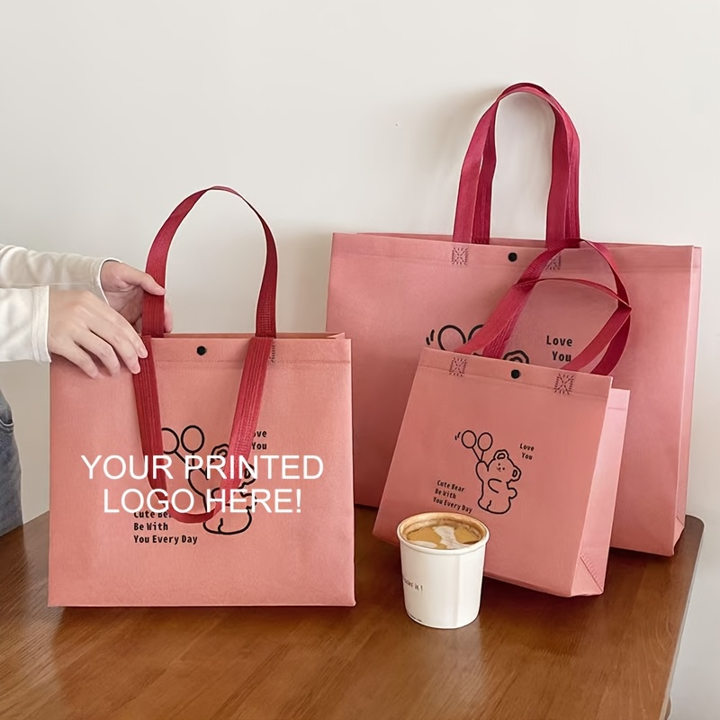 23pcs Customizable Reusable Handbags, Large Capacity Tote Bags