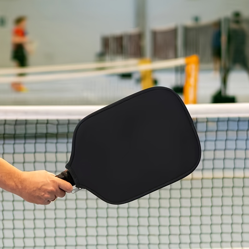 

2pcs Black Neoprene Pickleball Paddle Covers - Fit, Protection For Paddles, Halloween, Christmas & New Year Sports Gear