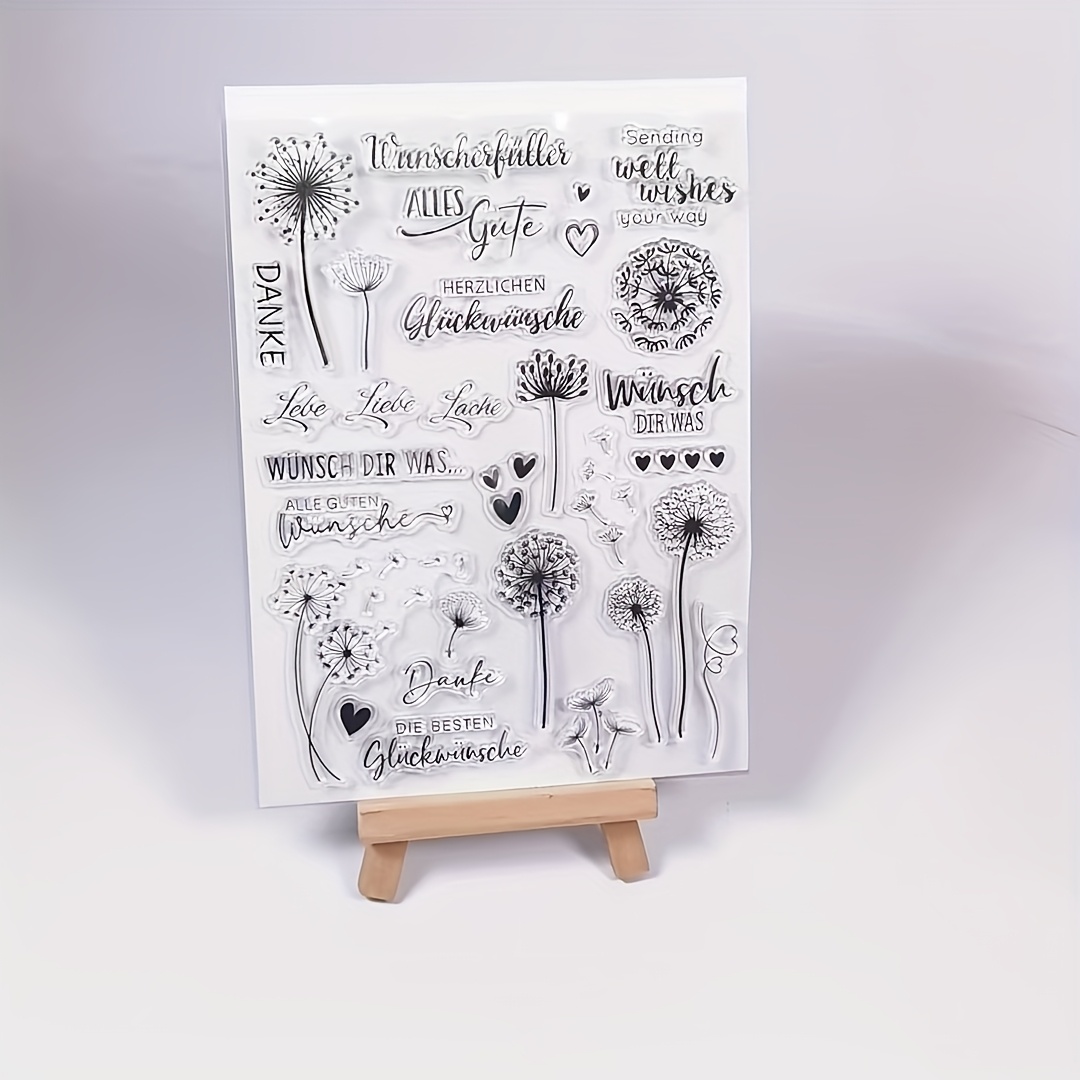 E-shop Löwenzahn Segnungen, Klarsichtstempel geeignet für die Herstellung und Dekoration von Weihnachtskarten, Scrapbooks, Alben und Bastelarbeiten