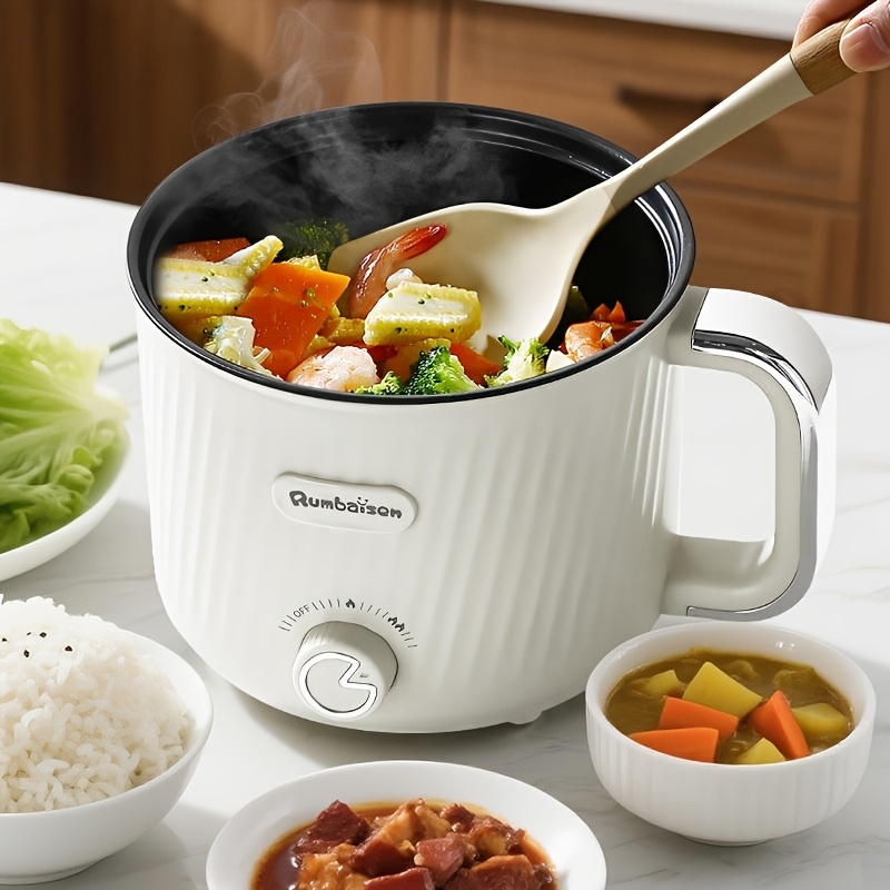 European Standard   Electric Pot for Students Dormitories - Ideal for Boiling, Steaming, Frying, and Stir-Frying, Compact Electric Cooker with   Pan and Mechanical Knob Control, Small Space Cooking, Spacesaving Design, Reliable Performance, Stirfry Appliance,  