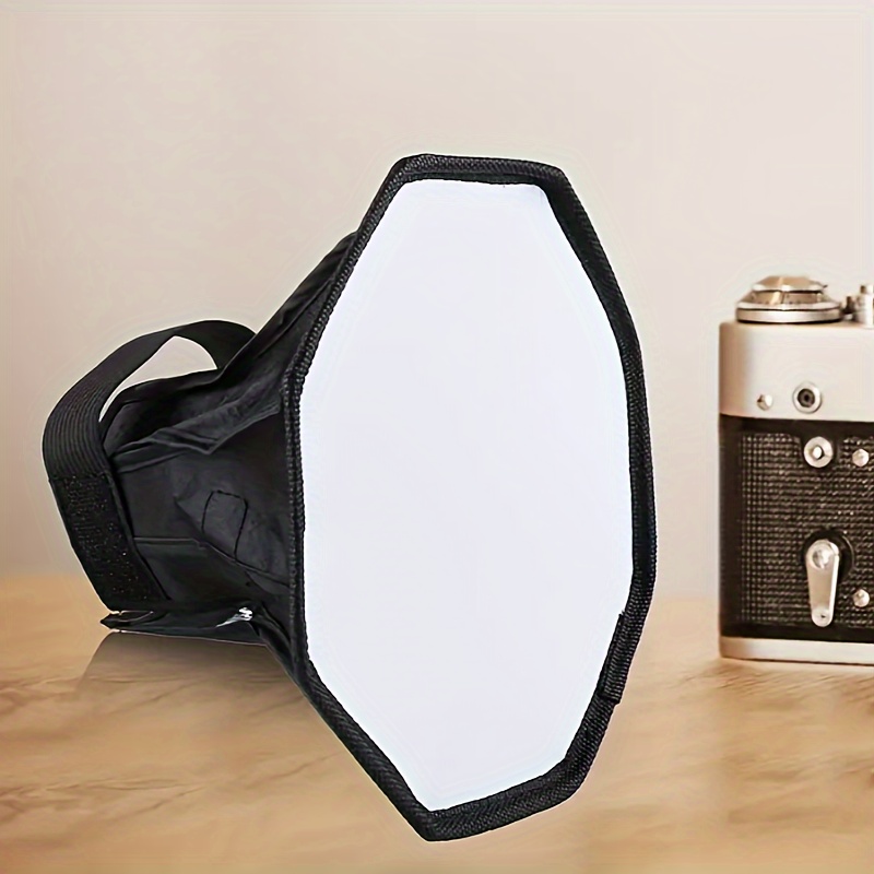

1pc Octagonal Foldable Flashlight Diffuser Softbox, Octagonal Soft Cover, 20cm/7.87in Camera Soft Cover, Flash Light Soft Cover