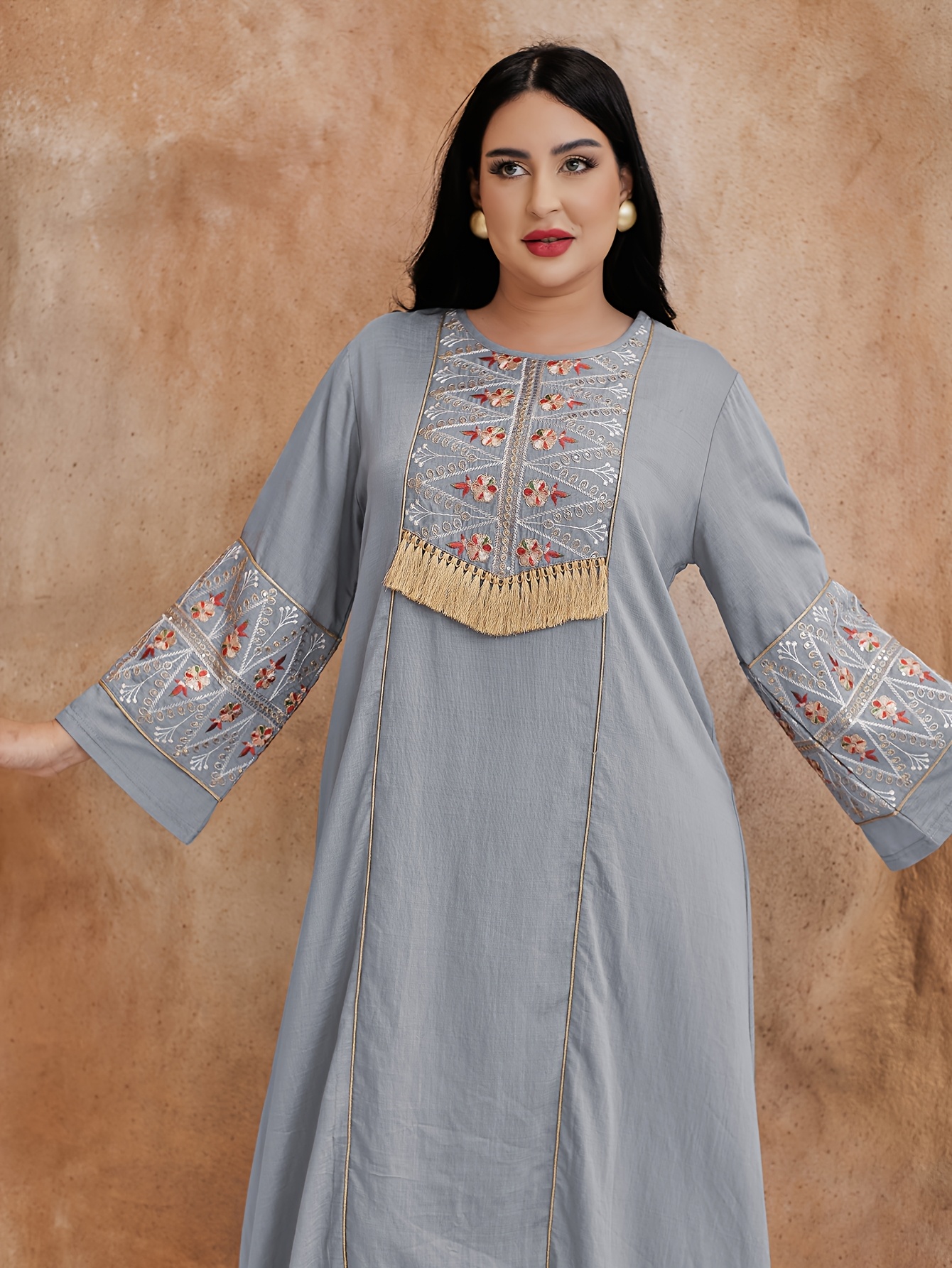 ladies' middle eastern muslim style iridescent dress | High-quality &  Affordable | Temu Mauritius