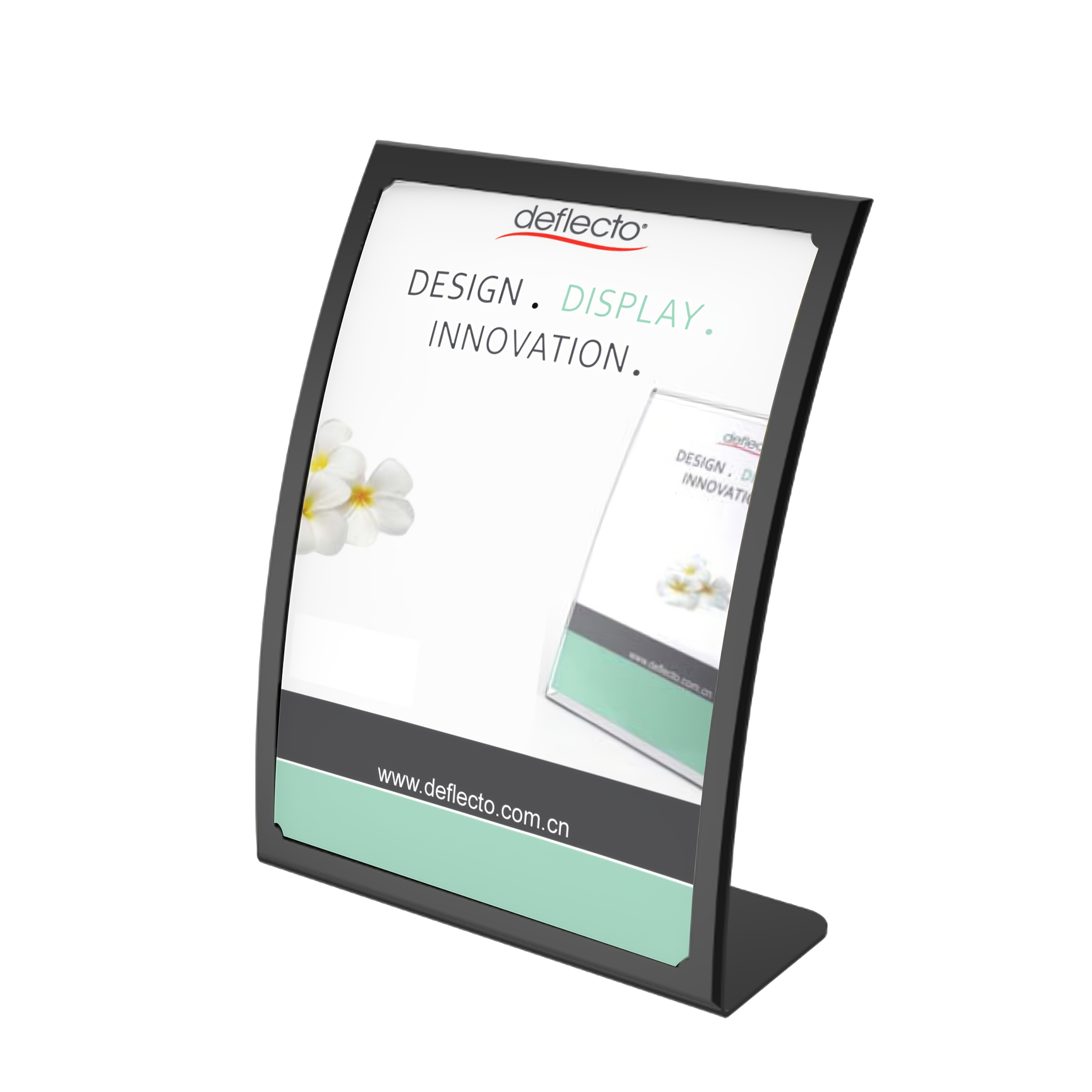Buet Skilt Holder, Skrivebords Skiltstativ, Innstikkstørrelse: A4: retailer-supplied image