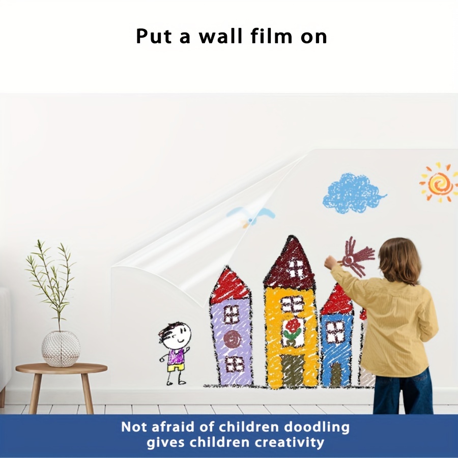 Electrostatic Absorption Wall Protective Film - Waterproof Wall Protection  Film - Wall Electro Static Protective Film - Self-Adhesive Wall Protection