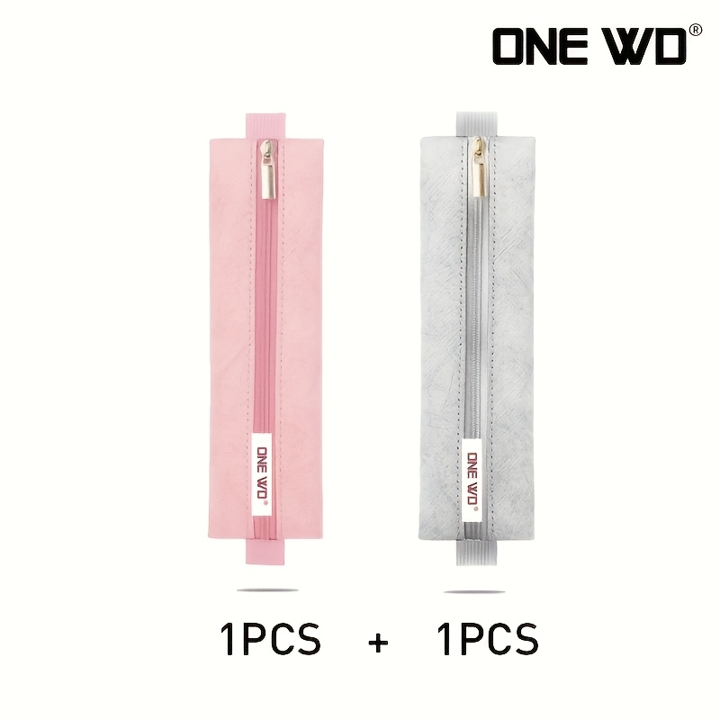 Image of 1/2pcs Of A Retractable Elastic Pencil Case, Pen Sleeve, Signature Pen Sleeve Made From Durable, High-quality Twill Paper, Reusable School And Office Supplies, Elastic Notebook Cover