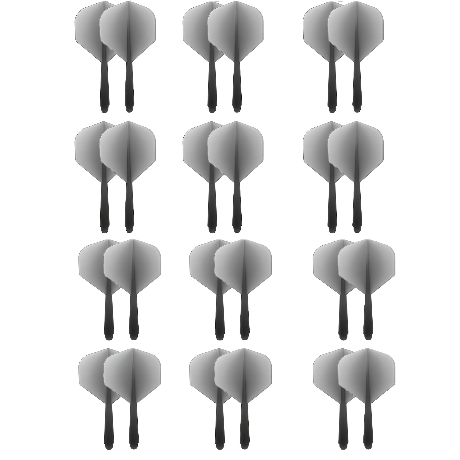 24pcs Integrated Dart Shaft And Flights, Darts Additions Made Of 1pc, 2ba Anti Falling Durable Dart Flight Set