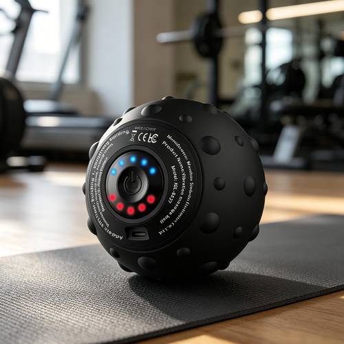 rechargeable electric vibration massage ball for 5 speed portable yoga ball for cervical spine waist and full body