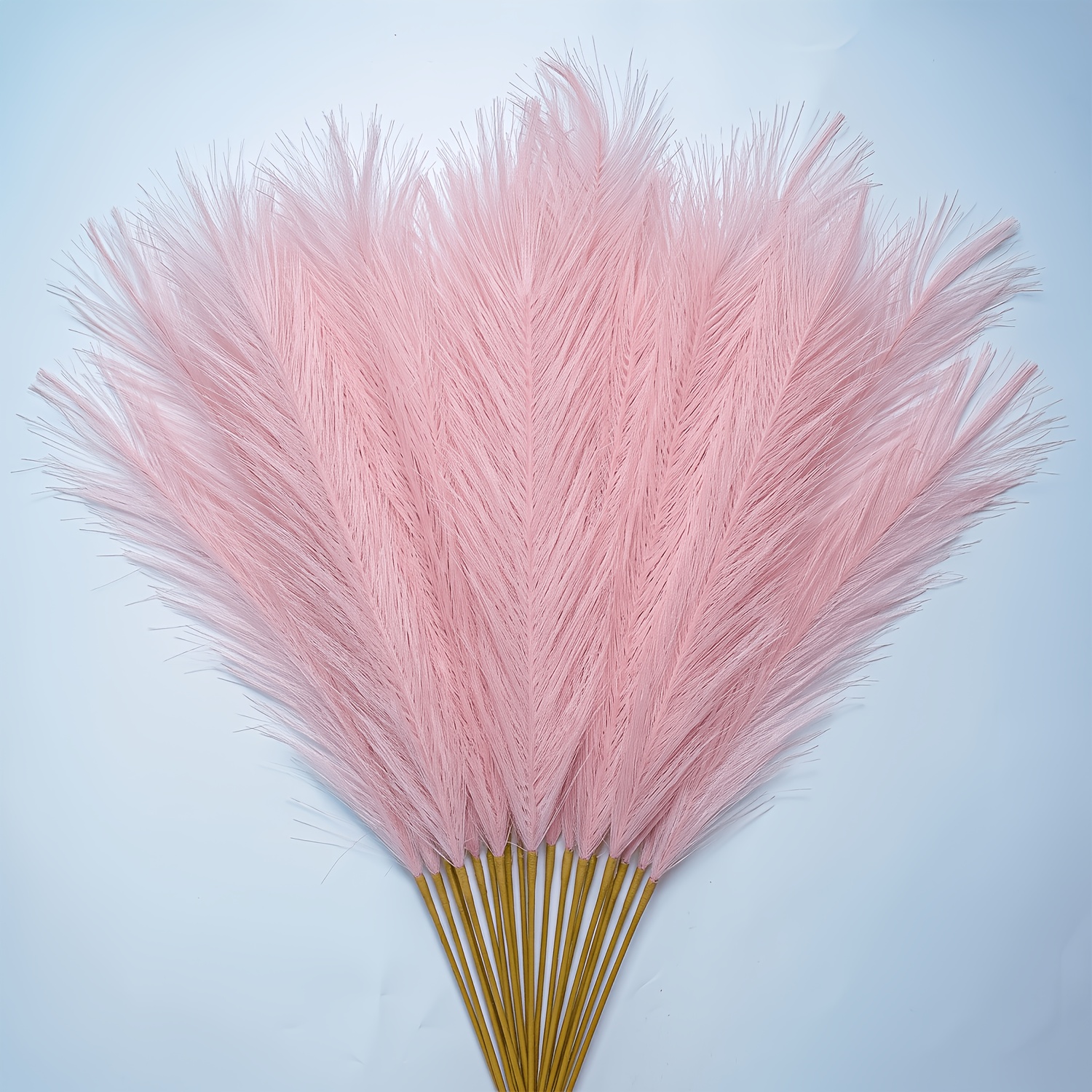 TEMU 7/23pcs Pink Artificial Pampas Grass Pieces, Ideal For Large Simulations, Perfect For Filling Vases And Enhancing Home Bohemian Decor