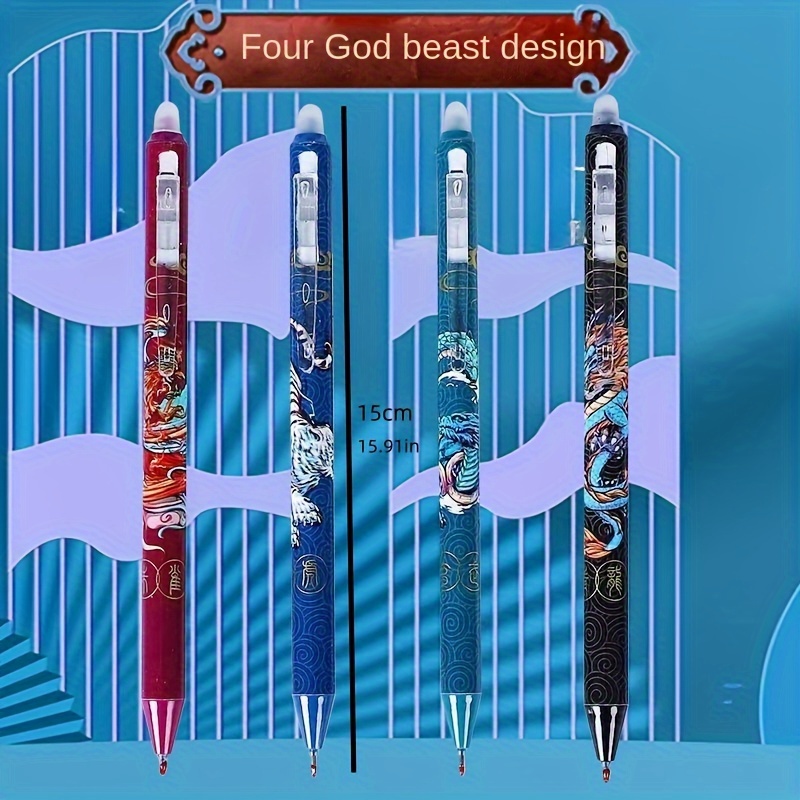 

Erasable Gel Pens With Design, 0.5mm Fine Point, Smooth Writing For Students And Office Use - Ink