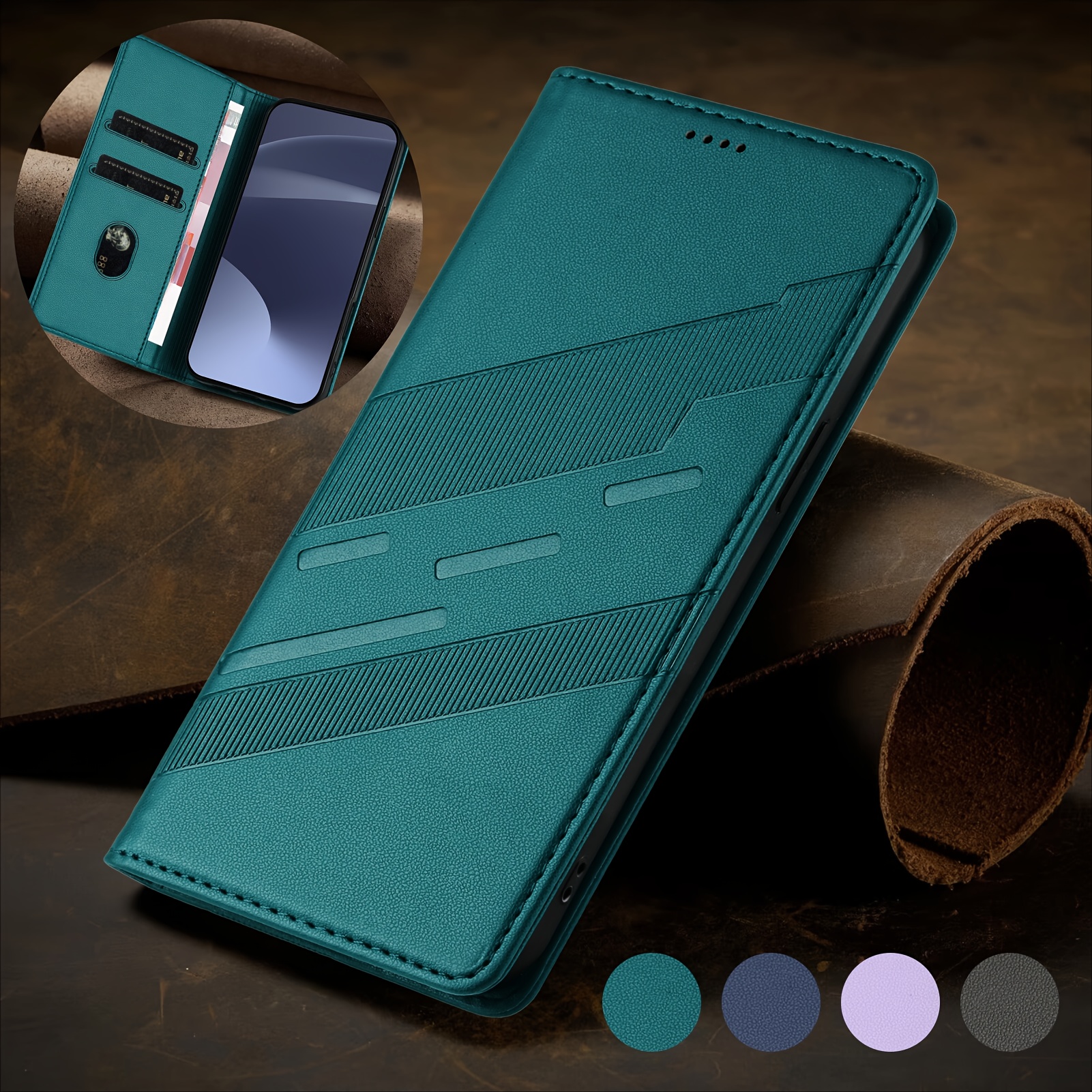 Custodia in pelle Compatibile con Huawei Y9 2019 Flip wallet