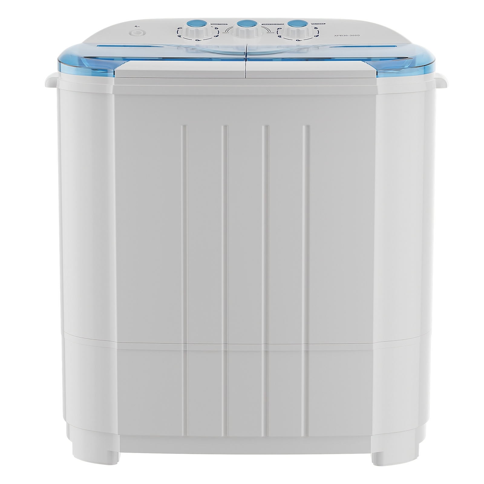 TEMU 14.5lbs Twin Tub Portable Washing Machine & Spin Dryer Combo - Semi-automatic Washer With Mechanism, Compact Suitable For Apartment, Dorm, Rv,
