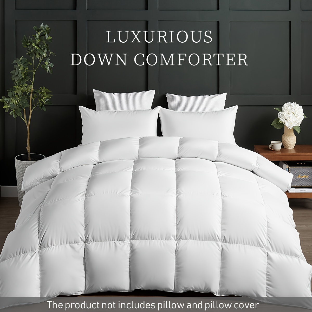 Image of Goose Duvet - Insert Suitable For - Plush Hotel-style Duvet Insert, Made From Cotton Blend Fabric With A Of 750