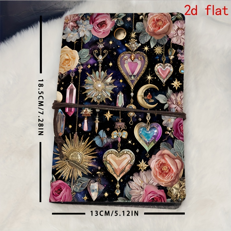 TEMU Carnet A6 pour indépendants pour suivre les factures, les délais et les avec les clients avec impression sur la couverture de fleurs plates 2D,