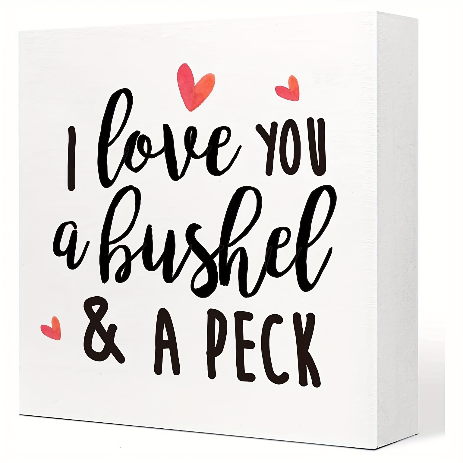 

1pc "i Love You A & A Peck" Pvc Sign, Romantic Desk Decor For , Love Themed, Room Placement, Indoor & Outdoor Use, Ideal For Valentine's Day, No Electricity Needed