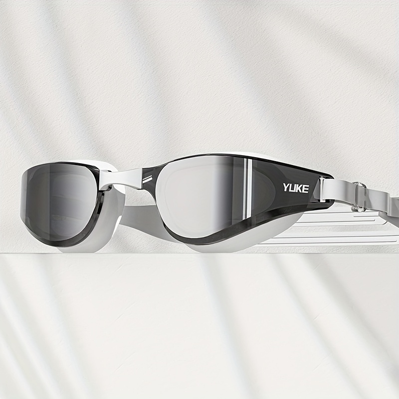 1pc of Adult Electroplated Swimming Goggles with High-definition Anti-fog and Ultra-wide-angle Vision Design