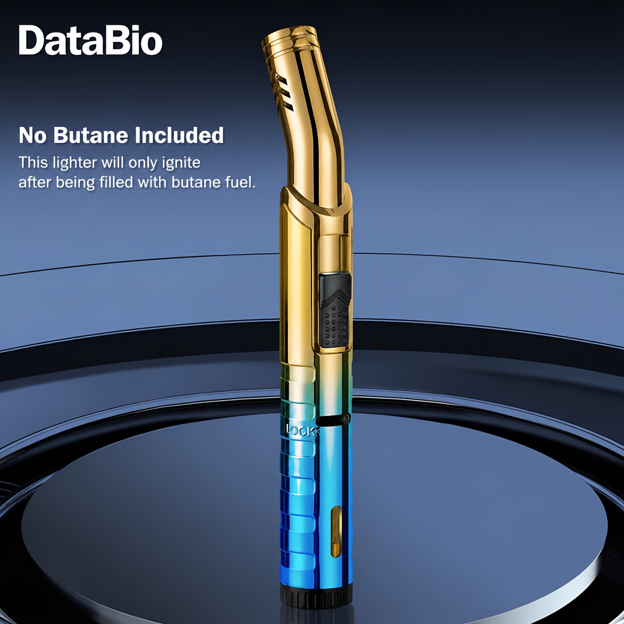 (no Butane)handheld Elbow Jet Lighter, Straight Blue Flame, Windproof Lighter With Anti-slip Switch, Easy To Ignite, Very Suitable For Candles, Barbecue Fireplaces, Outdoor Use Wxcatim