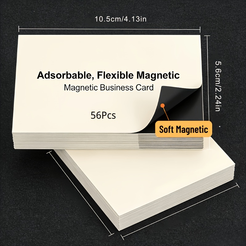 TEMU Custom Soft Magnetic Business Promotion Business Card, Supports Personalized Design Customization, Printing Ensures Clear Presentation, Can Add