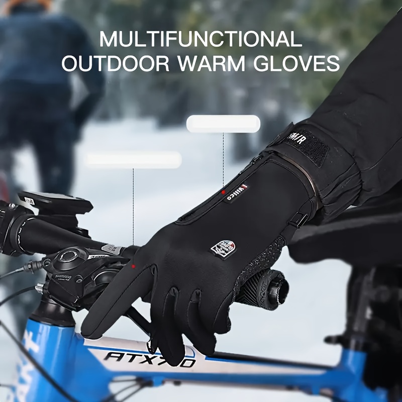 ultimate 2 Pairs Men'S & Women'S Winter Cycling Gloves - Windproof, Warm Touchscreen Gloves with Zipper Closure, Polyester Fiber for Skiing, Cycling & Outdoor Sports - Ideal for Halloween, Christmas, Valentine'S Day, Thanksgiving, Winter Sports Gear | Zippered Gloves | Durable Gloves 5 2 Pairs Men'S & Women'S Winter Cycling Gloves - Windproof, Warm Touchscreen Gloves with Zipper Closure, Polyester Fiber for Skiing, Cycling & Outdoor Sports - Ideal for Halloween, Christmas, Valentine'S Day, Thanksgiving, Winter Sports Gear | Zippered Gloves | Durable Gloves