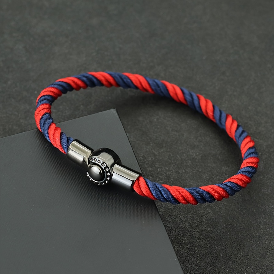 Nautical Braided Bracelet Magnetic Clasp Rope Gift