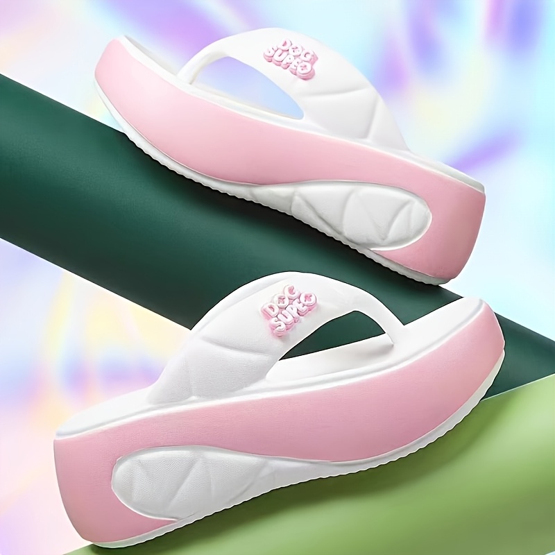 womens thick sole flip flops non slip   material open toe breathable design for summer indoor outdoor   daily commuting 2025 new casual slippers beach slippers indoor slippers  able footwear lightweight construction  able sandals   Product details 6