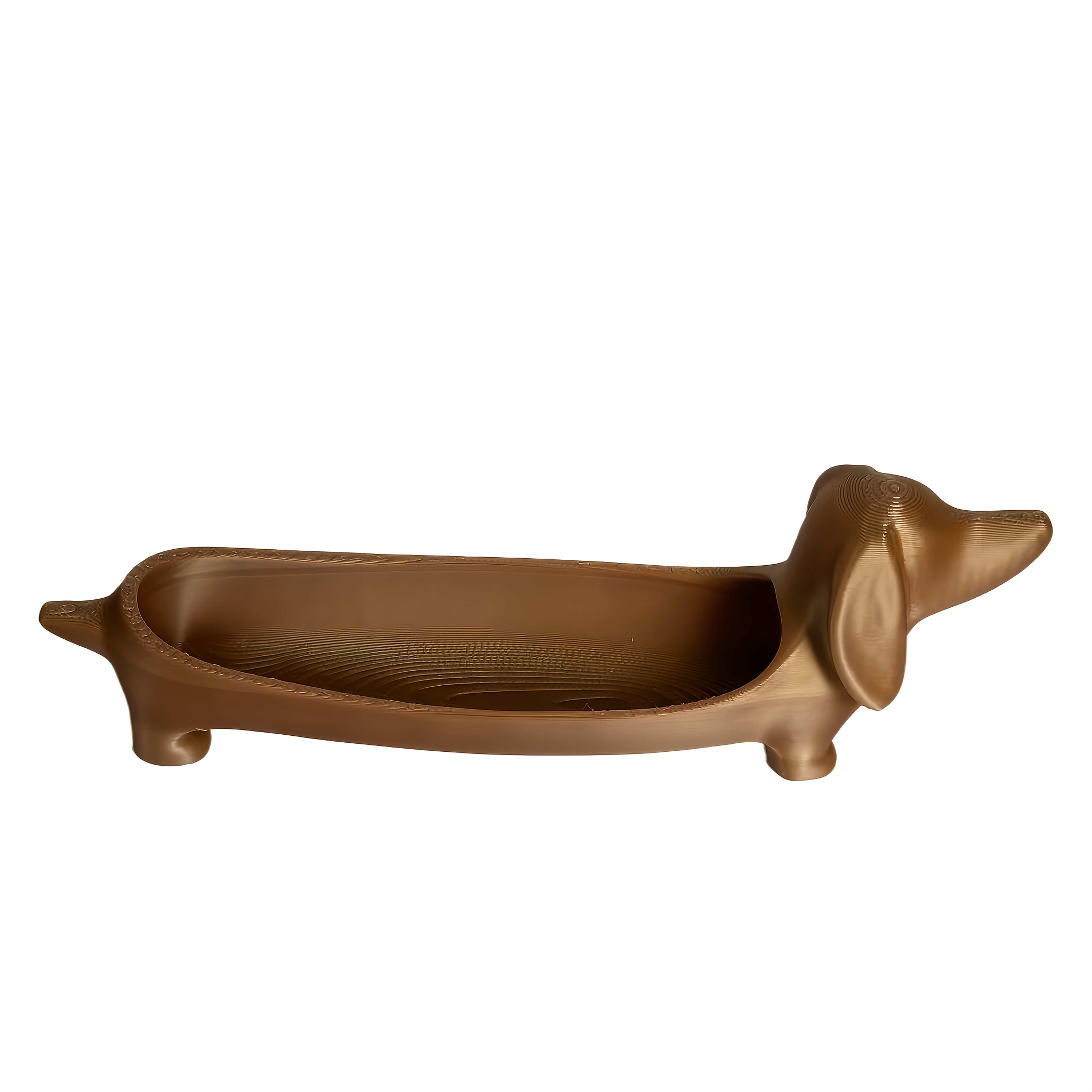 TEMU Dachshund Key Holder Tray - Long Plastic Suitable For Room, Office Desk & Nightstand Storage Box With Sausage Dog Decor, Modern Minimalist Gift