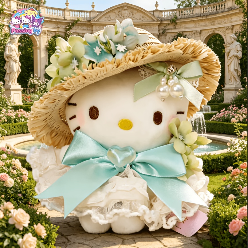 1pc Genuine Cute Wind Chime Kitty Pendant, Exquisite Sweet Girly Heart Charm, Versatile Bag Charm & Keychain