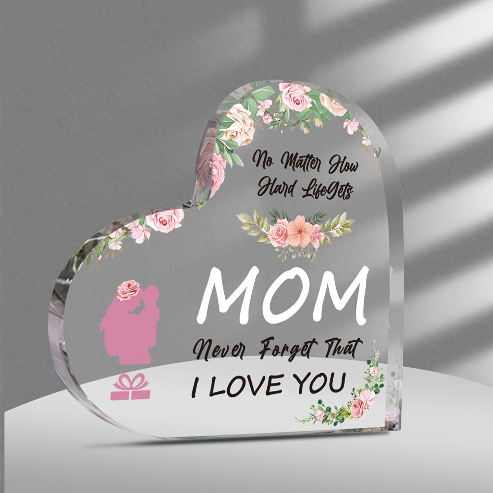 1pc acrylic love pendulum ornament mothers day gift for mom thank you gift art craft ornament gift aesthetic decor desk ornament