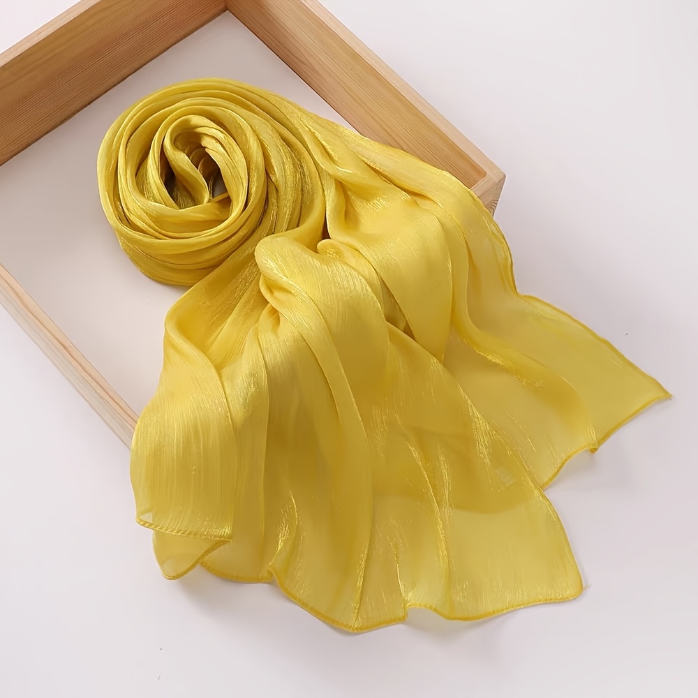Dopamine Color Fine Sequined Neck Scarf, All-Season Accessory