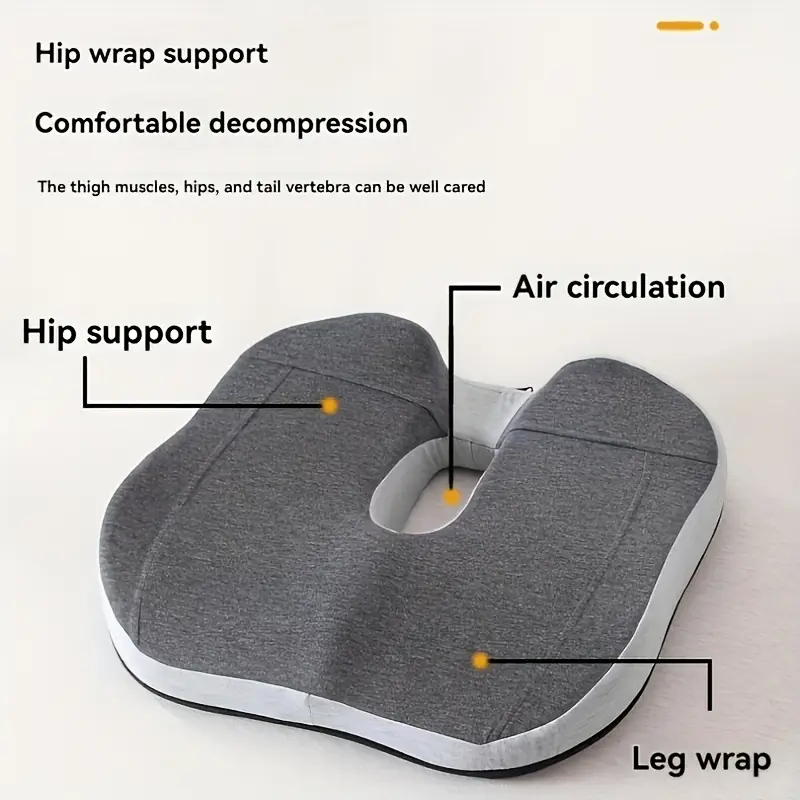 an ergonomic memory foam seat cushion and lumbar support pillow set suitable for long sitting slow rebound waist protection women can use breathable Product details 1
